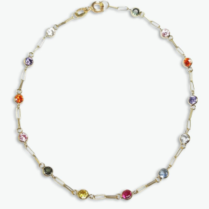 Pulseira em Ouro Com Pedras