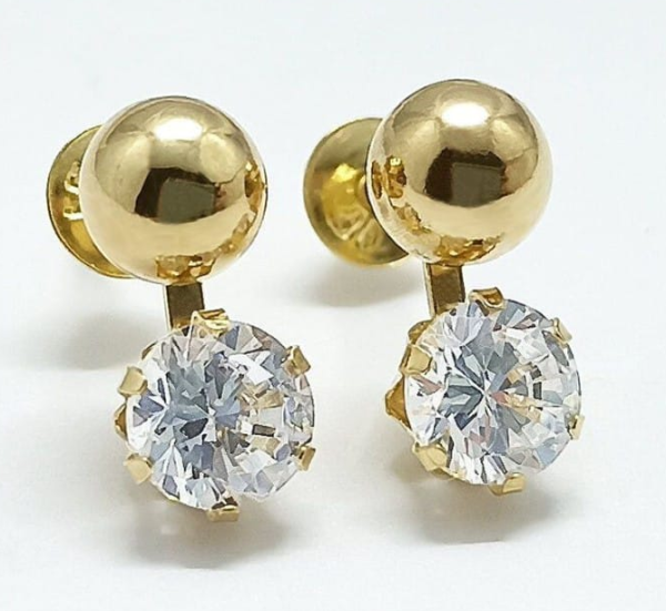Brinco em Ouro - Pedras com Pedras