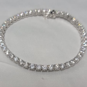 Pulseira em Pedras - Ouro Branco
