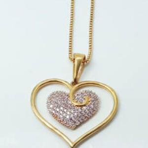 Pingente em Ouro - Com Pedras