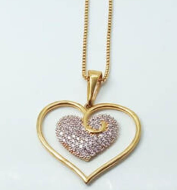 Pingente em Ouro - Com Pedras