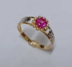 Anel de Formatura em Ouro com pedra