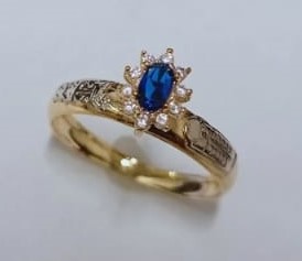Anel de Formatura em Ouro com pedra