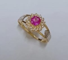 Anel de Formatura em Ouro com pedra